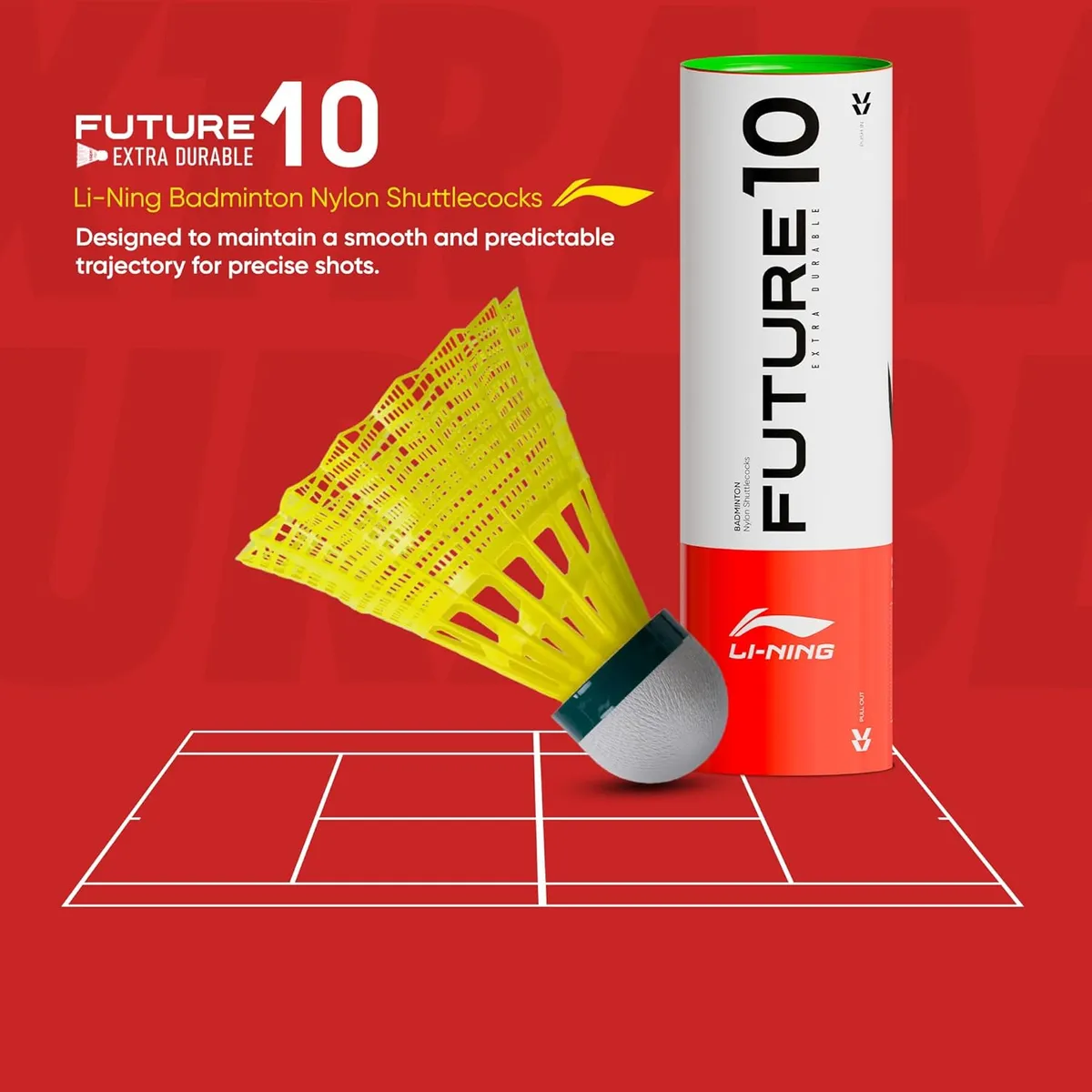 Li-Ning Future 10 Nylon Badminton Shuttlecock