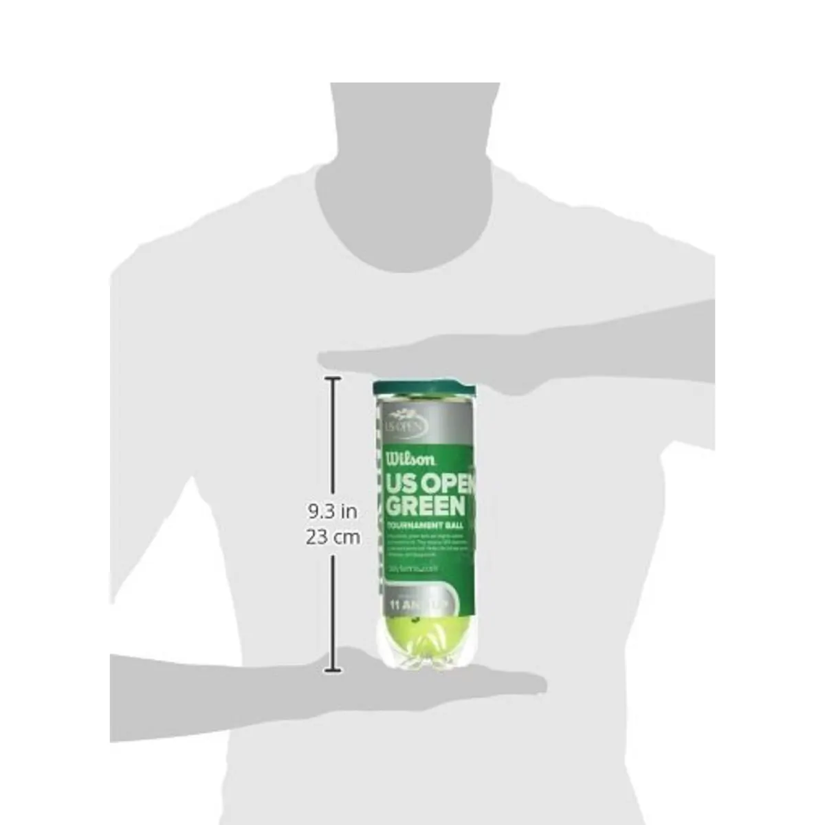 Wilson US Open Green Tournament Transition Tennis Ball