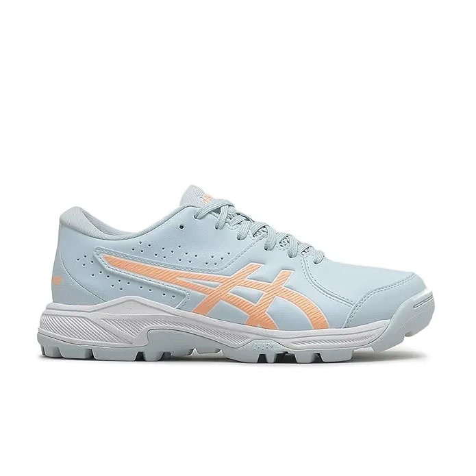 ASICS Gel-Peake 2 GS Kids Cricket Shoes Cool Grey Bright Sunstone Size 4