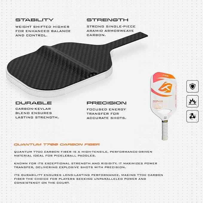 Hundred Zephyr 80 Wide Pickleball Paddle