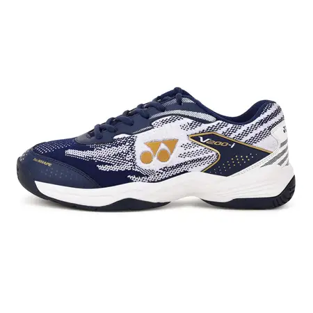 Yonex V200-i Badminton Shoes Duo Foam Carbon Sheet HexaGrip Tru Shape Indigo Marine White UK 7
