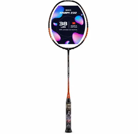 APACS Finapi 232 Badminton Racquet High Tension Orange 4U G1