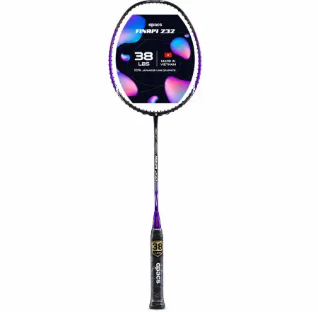 APACS Finapi 232 Badminton Racquet High Tension Purple 4U G1