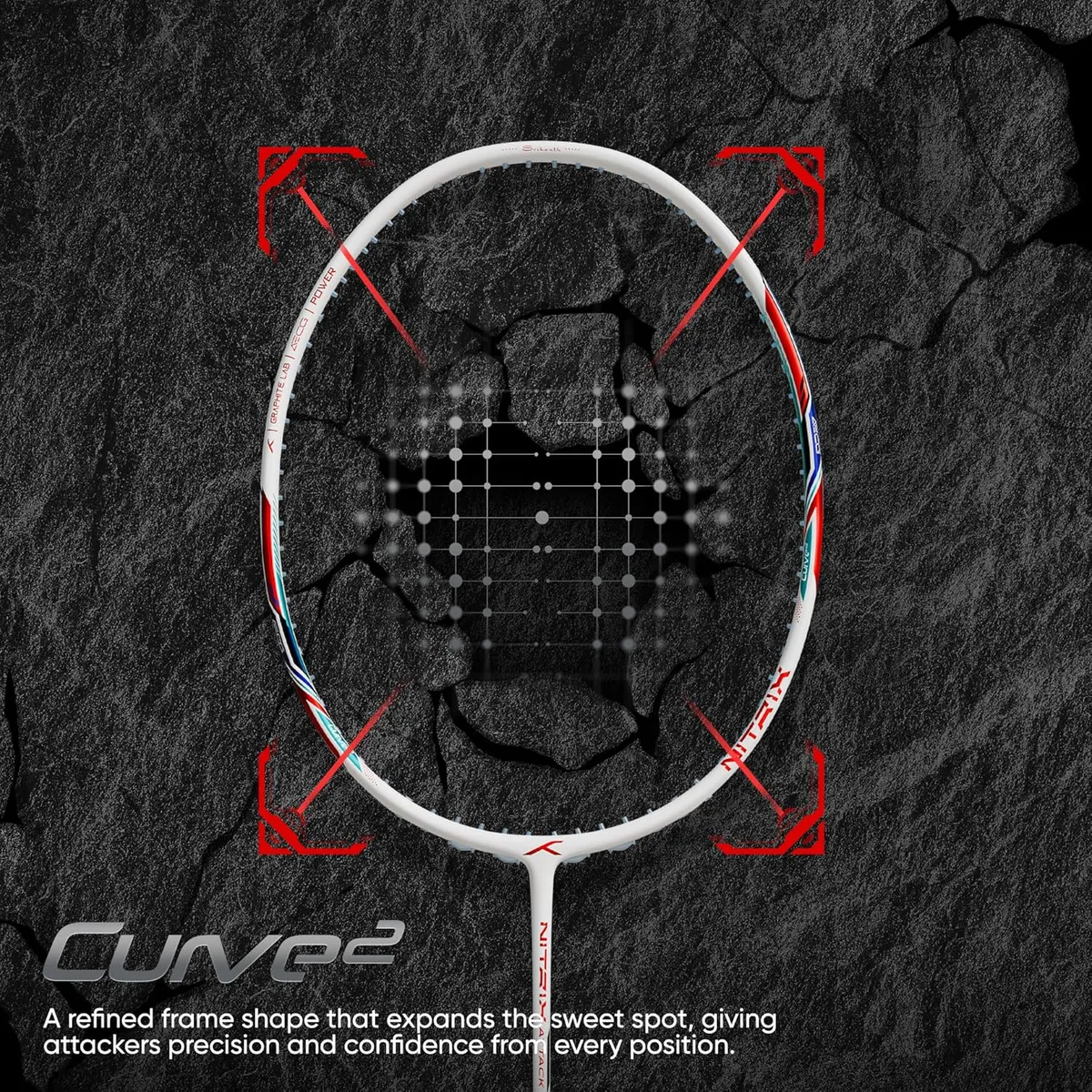 Hundred Nitrix Attack Badminton Racquet