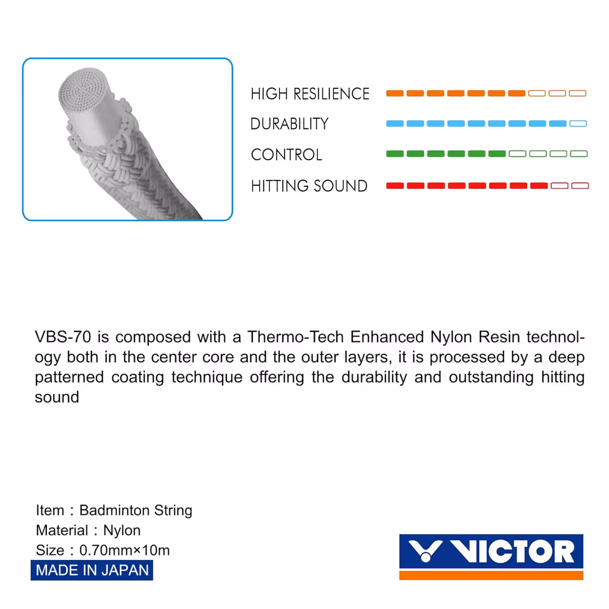 Victor VBS-70 Badminton String