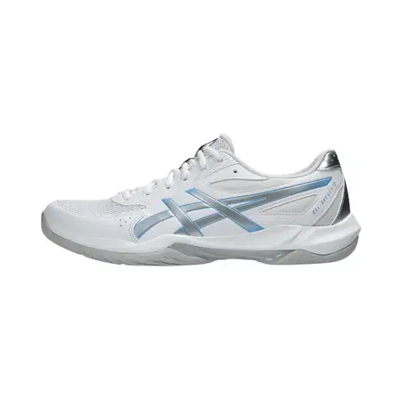 ASICS Gel Rocket 12 Badminton Shoes White/Fresh Ice UK 9