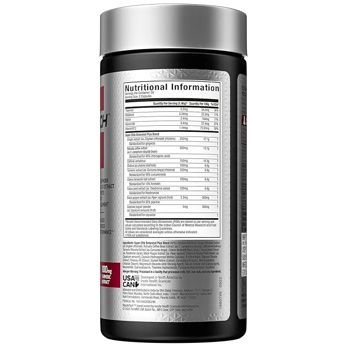 MuscleTech Hydroxycut Hardcore Super Elite Thermogenic Fat Burner