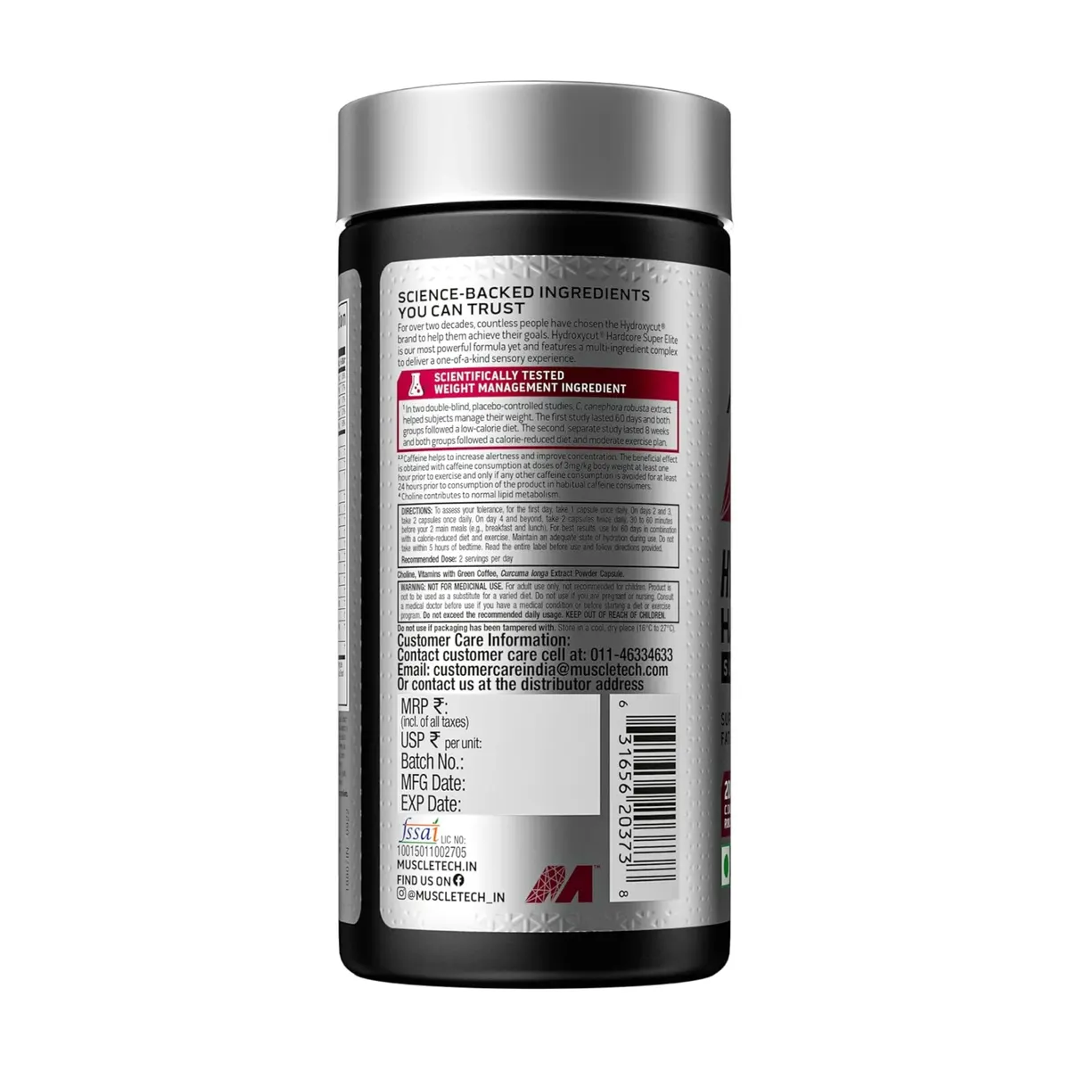 MuscleTech Hydroxycut Hardcore Super Elite Thermogenic Fat Burner