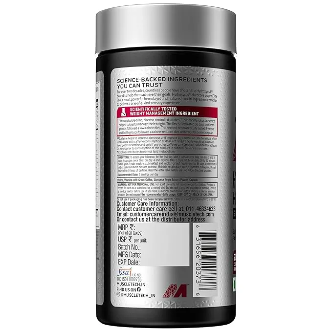 MuscleTech Hydroxycut Hardcore Super Elite Thermogenic Fat Burner