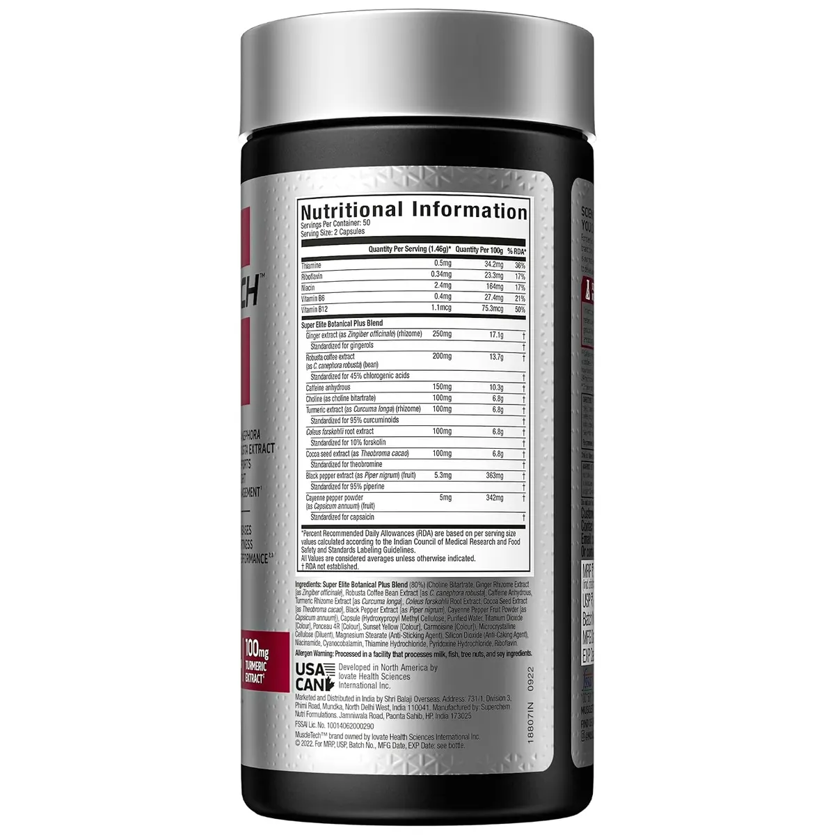 MuscleTech Hydroxycut Hardcore Super Elite Thermogenic Fat Burner