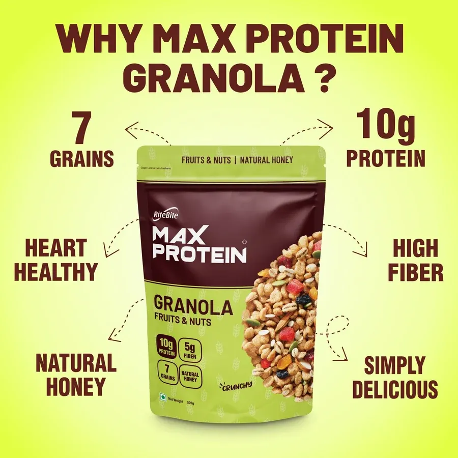 RiteBite Max Protein Granola Fruits Nuts
