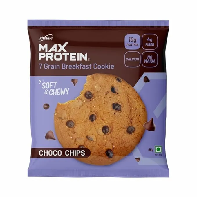 RiteBite Max Protein Choco Chips Cookies