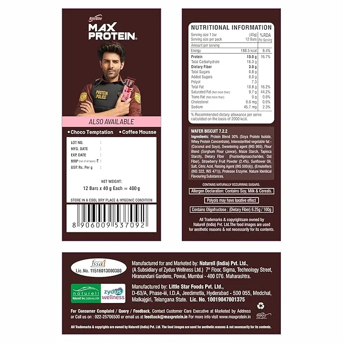 RiteBite Max Protein Millet Wafer Bar