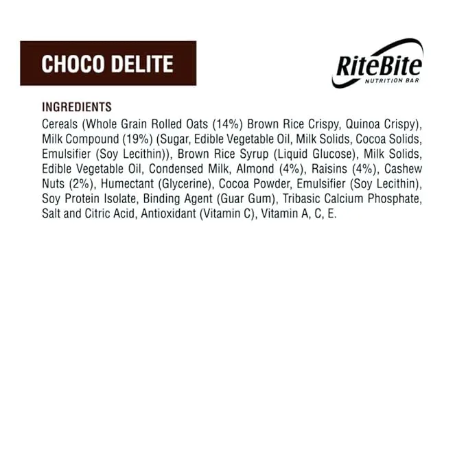 RiteBite Choco Delite Nutrition Bar