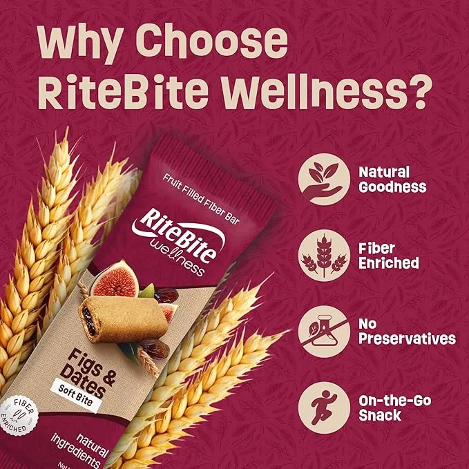 RiteBite Wellness Figs & Dates Fibre Bar