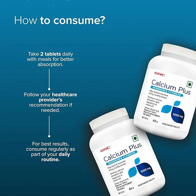 GNC Calcium Plus with Magnesium and Vitamin D3