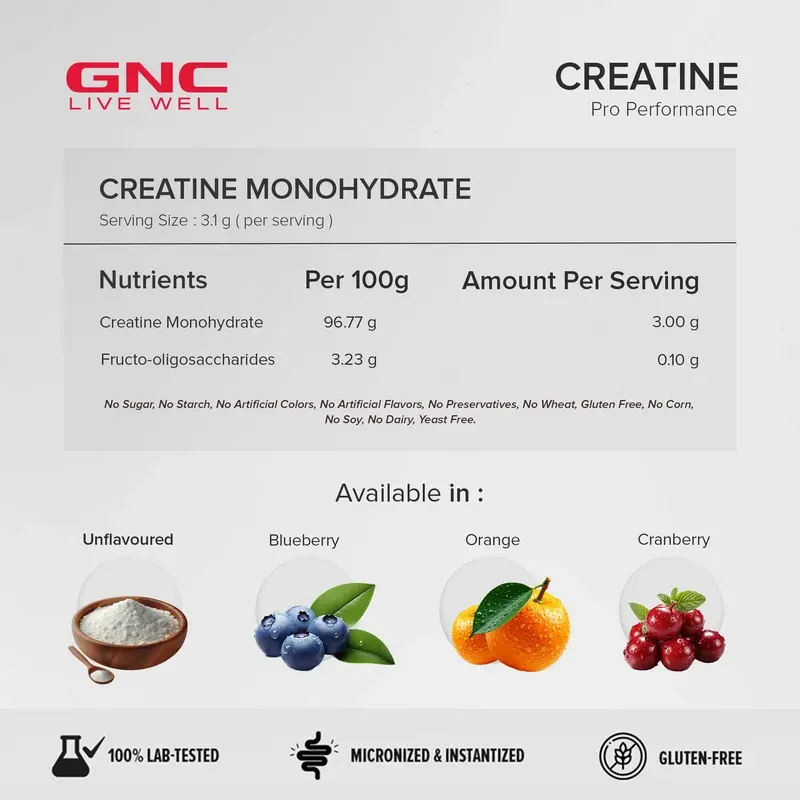 GNC Pro Performance Creatine Monohydrate 3000mg