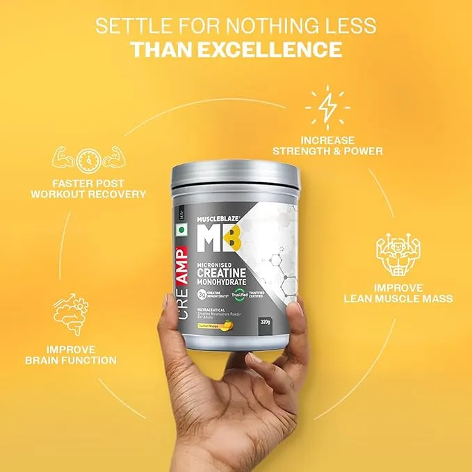 MuscleBlaze CreAMP Micronised Creatine Monohydrate