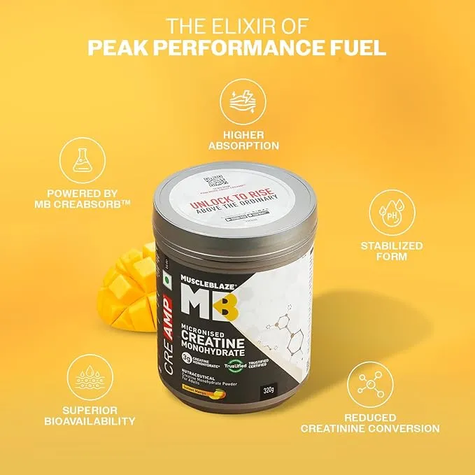 MuscleBlaze CreAMP Micronised Creatine Monohydrate