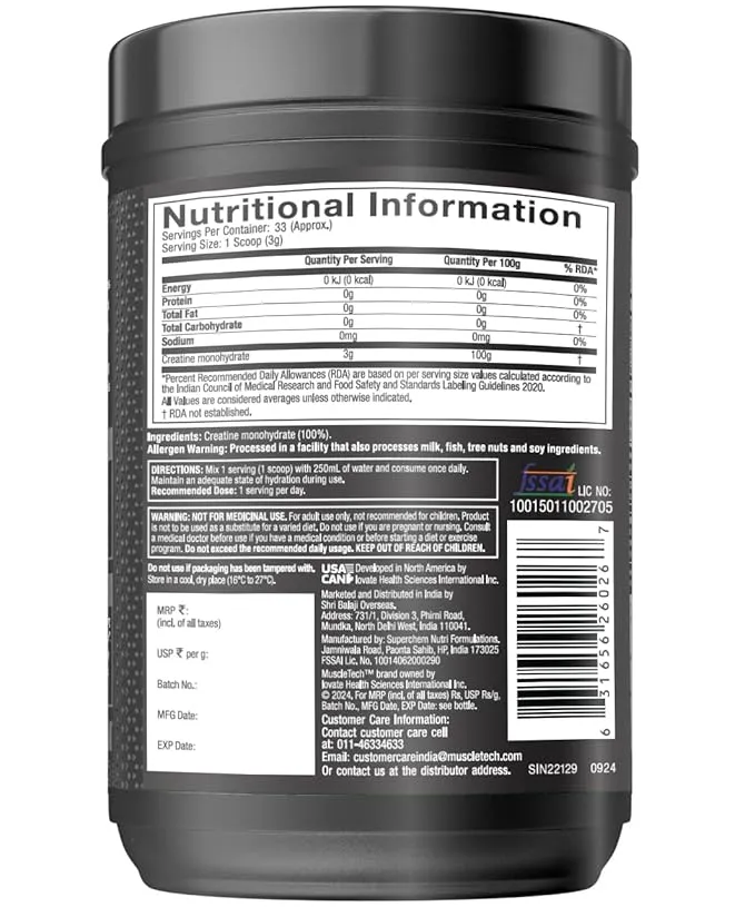 MuscleTech Platinum 100% Creatine