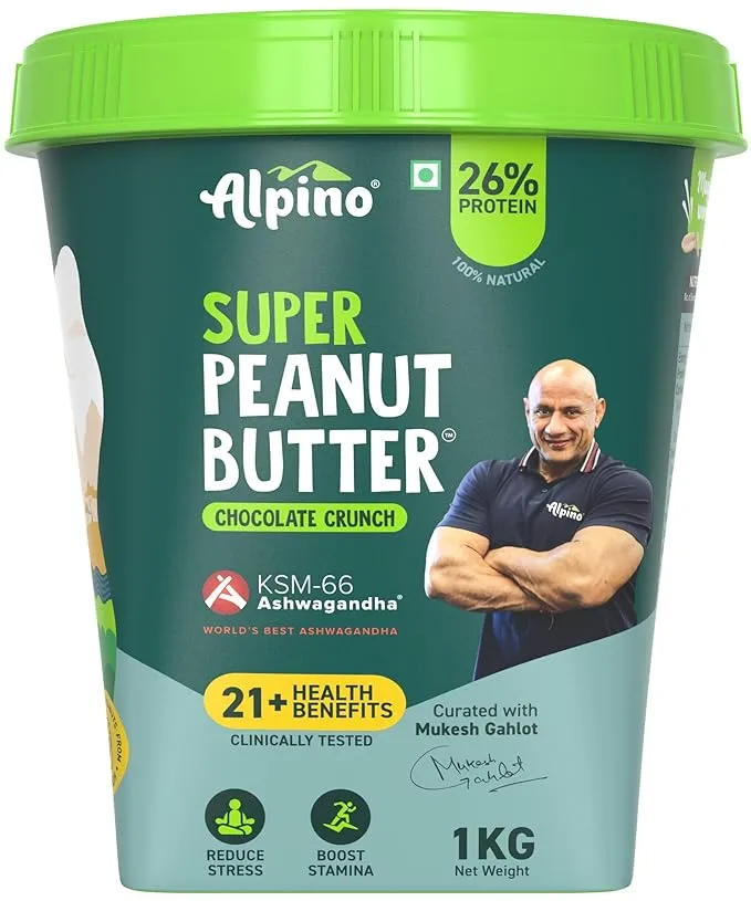 Alpino Super Peanut Butter KSM-66 Ashwagandha Chocolate Crunch