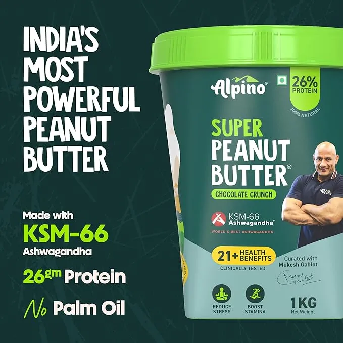 Alpino Super Peanut Butter KSM-66 Ashwagandha Chocolate Crunch