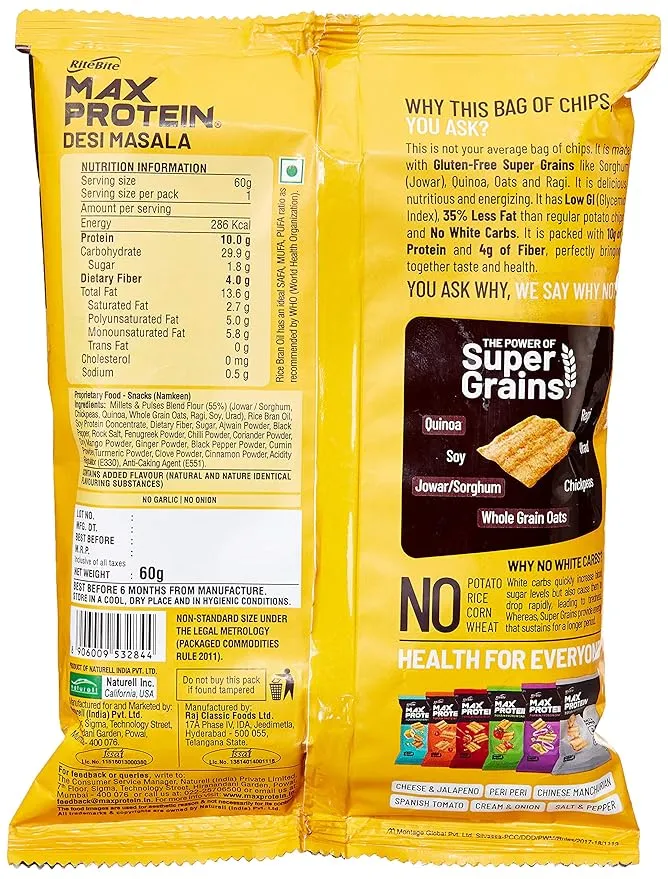 RiteBite Max Protein Namkeen Chips