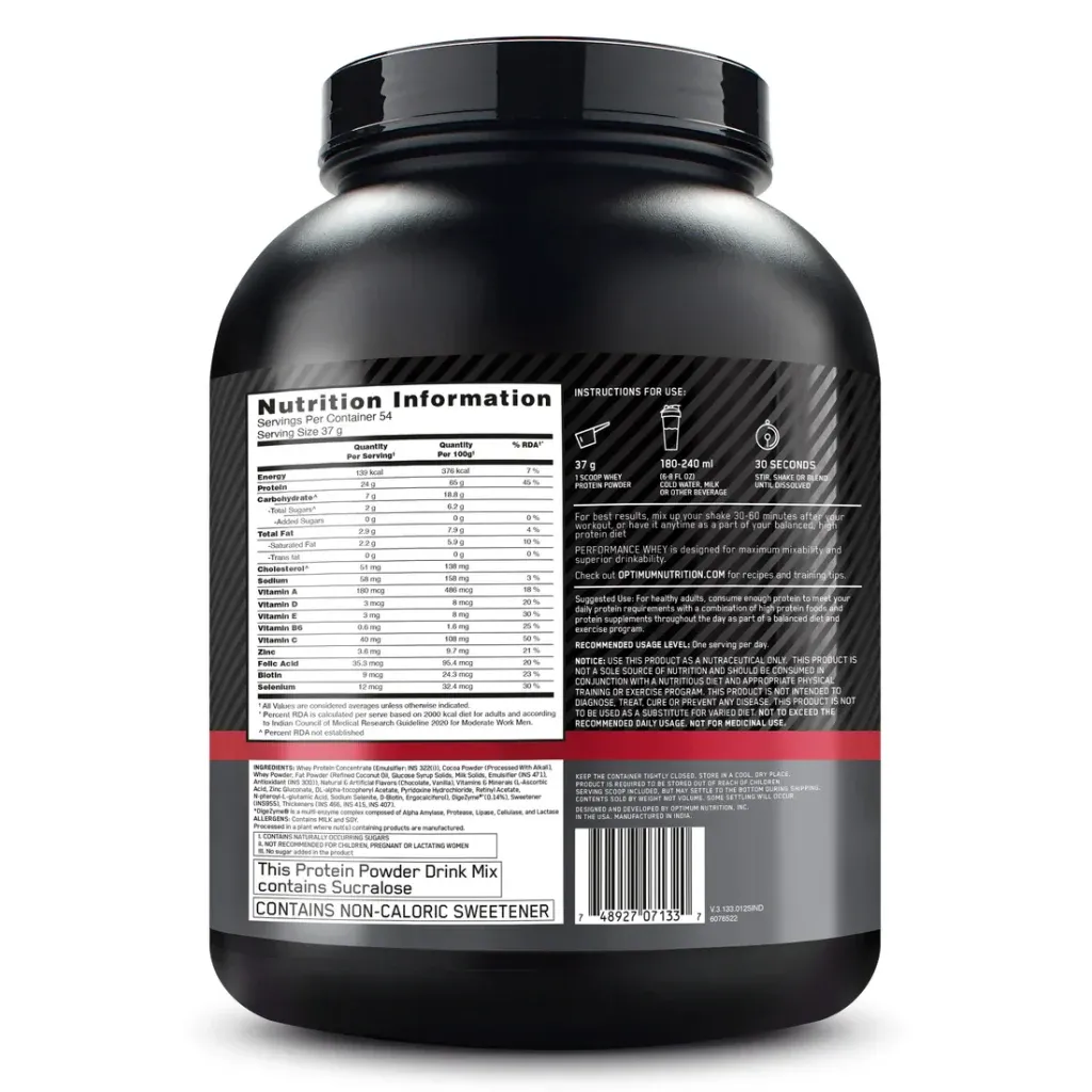 Optimum Nutrition Performance Whey Protein