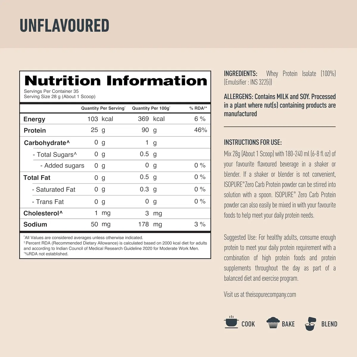 Isopure Zero Carb Whey Protein Isolate