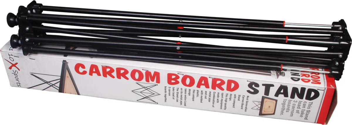TenX Easy Fold Adjustable Carrom Board Stand