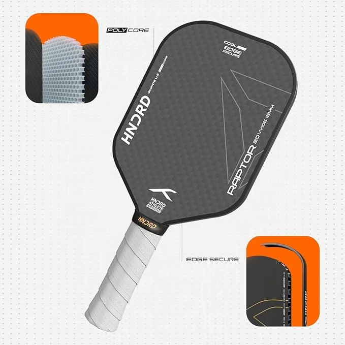 Hundred Raptor 20 Wide Pickleball Paddle (Power)
