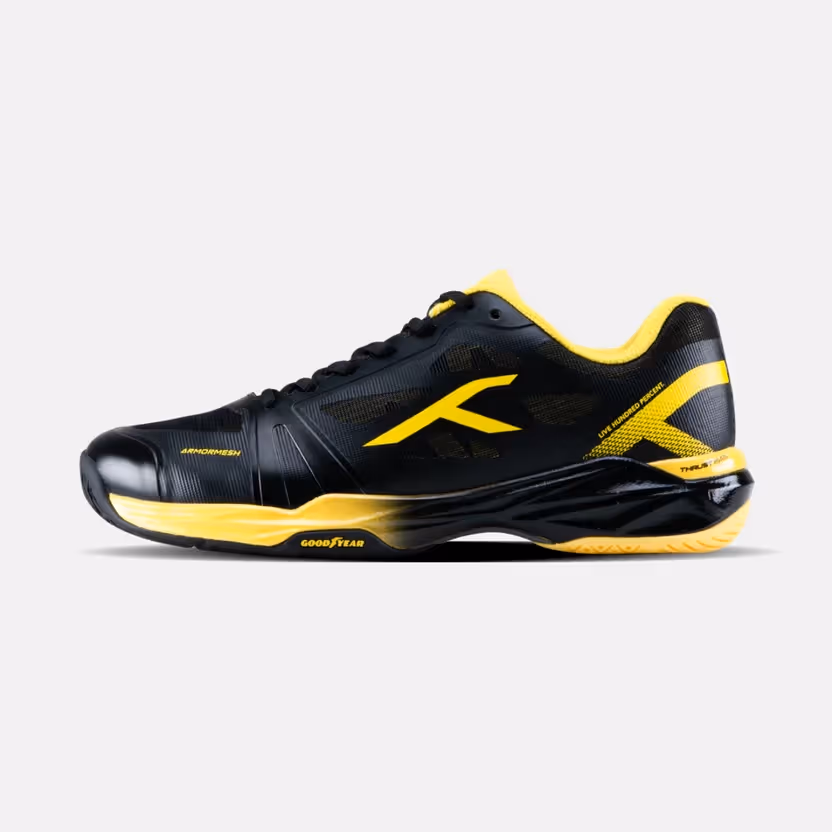 Hundred Phenom x Goodyear Badminton Shoes Black/Yellow Size 10