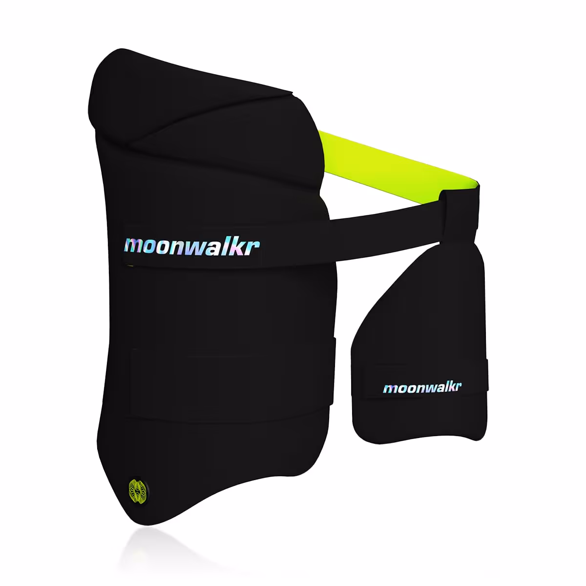Moonwalkr Thigh Guard 2.0 Cricket Black Small Boys Left Handed
