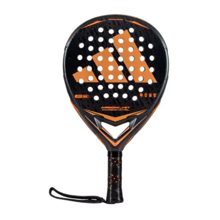 Adidas Arrow Hit Carbon Control Padel Racket Round Shape Black Orange
