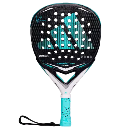 Adidas Arrow Hit Light Padel Racket Diamond Shape Black Cyan