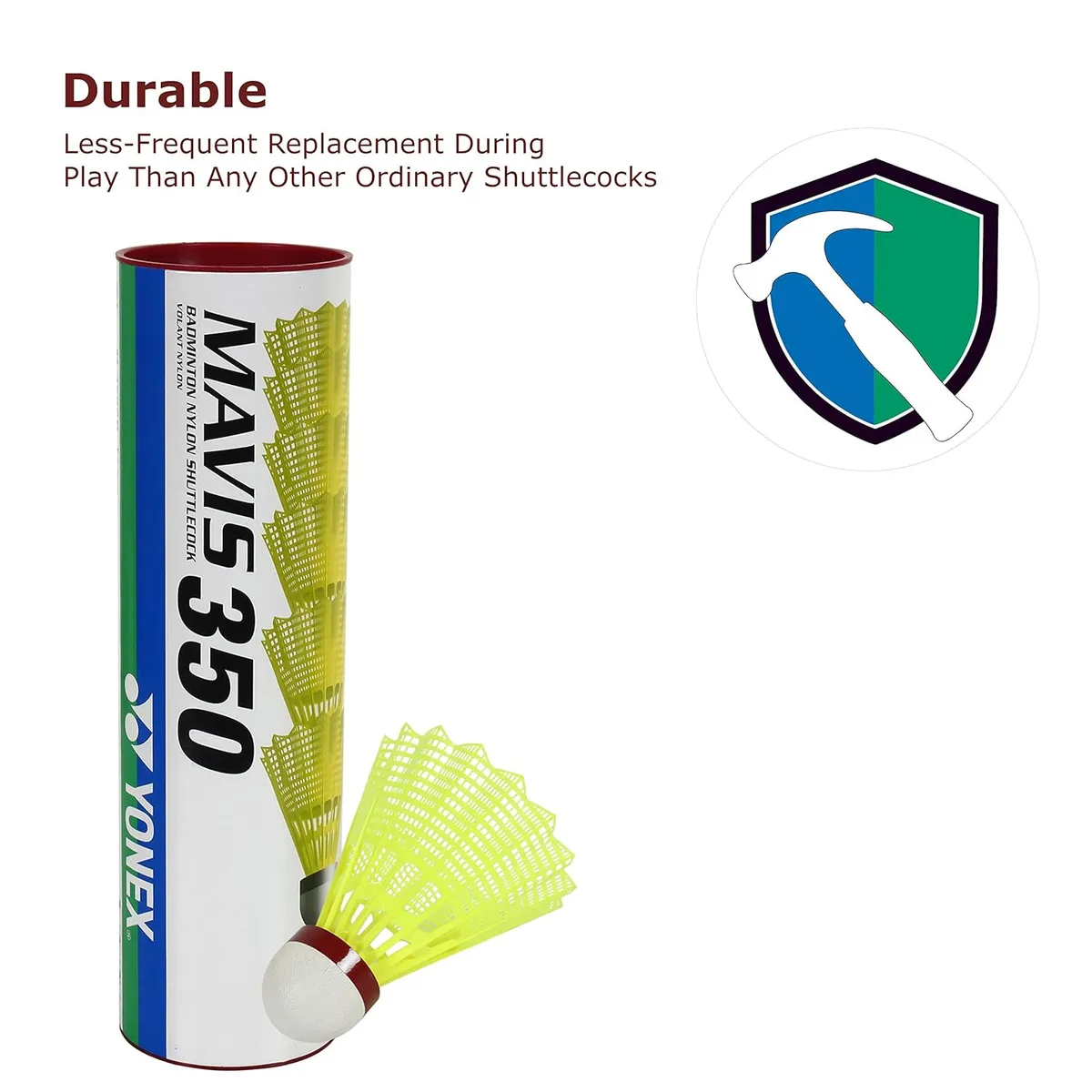 Yonex Mavis 350 Nylon Badminton Shuttlecock