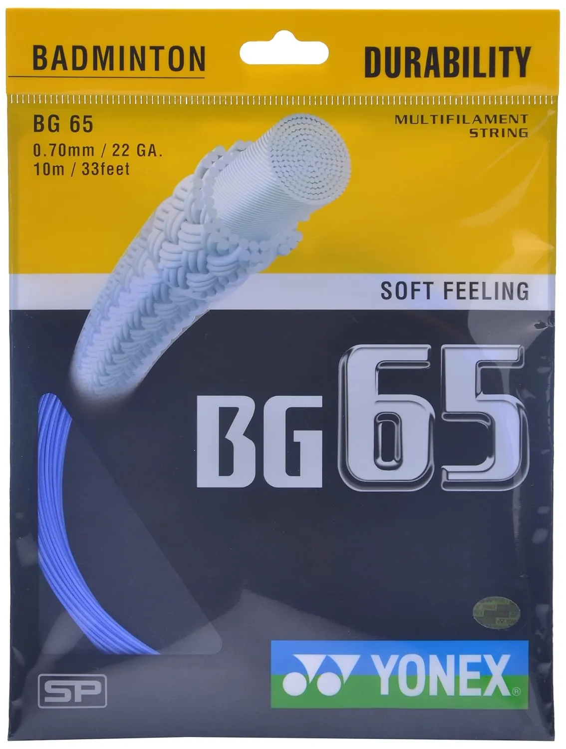 Yonex BG65 Badminton String World's Best-Selling All-Round  Lavender 0.70mm 10m